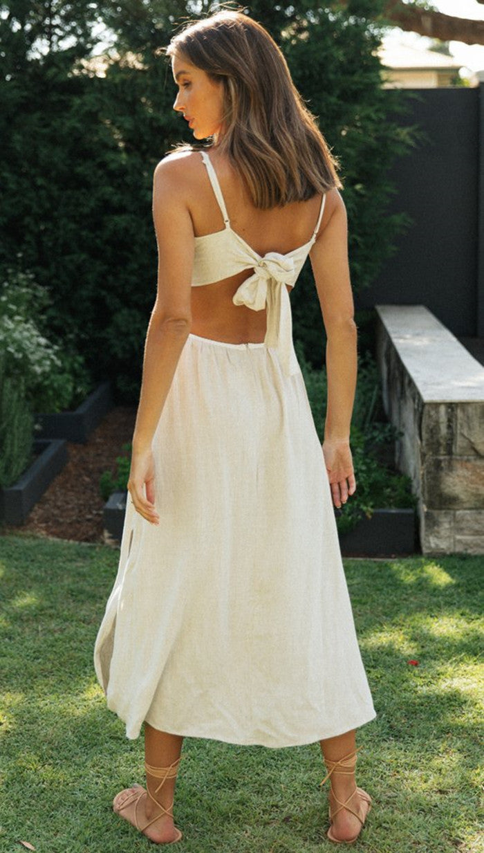 ATHLIFY amalfi backless dress